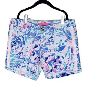 Lilly Pulitzer Callahan Shorts with Lace Breakwater Party Wave Sz 00
